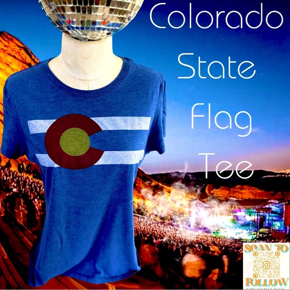 COLORADO STATE FLAG GRAPHIC TEE - Picture 1 of 5
